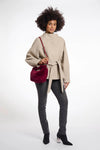 Cheryl Small Faux Fur Crossbody Bag Sugar Plum